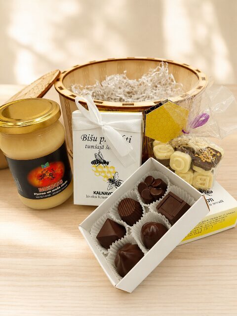 Personalized Soccer Ball Gift Box with Honey and Chocolates