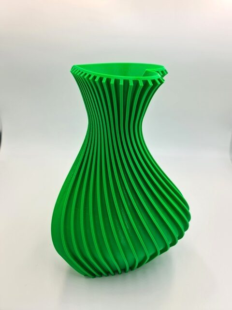 3D Printed Spiral Vase – Modern Home Decor