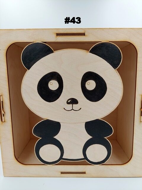 Personalised wooden savings box with custom engraving Nr.3