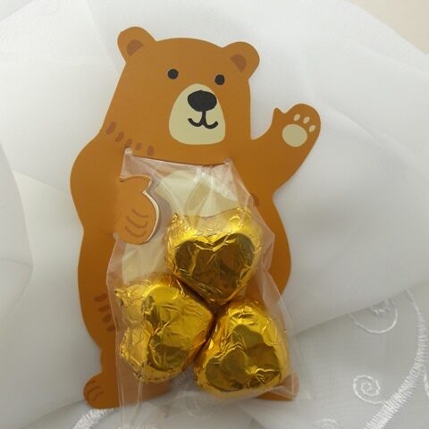 Cute Bear Gift with 3 Handmade Chocolates – Honey & Bee Product Chocolate Gift