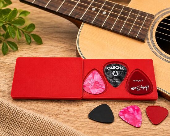Personalized Guitar Pick Holder – 3D Printed Case with Sliding Lid