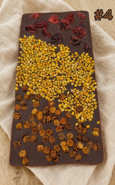 Handmade Belgian Chocolate Bar with Bee Products – Choose Dark, Milk or White Chocolate | 120 g