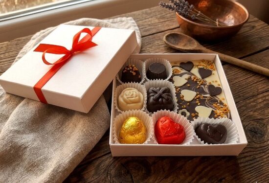 Artisan Chocolate Gift Box with Honey & Bee Products (5)