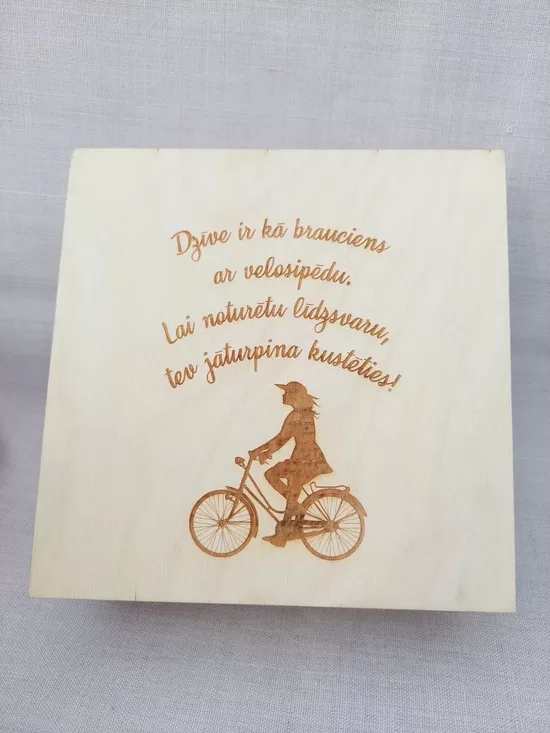 Personalised Wooden Keepsake Box, Laser Engraved Lid & Floral Cut-Out Sides