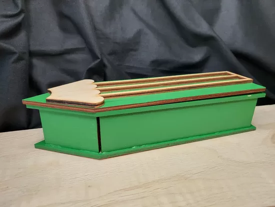 Custom Wooden Pencil Box 