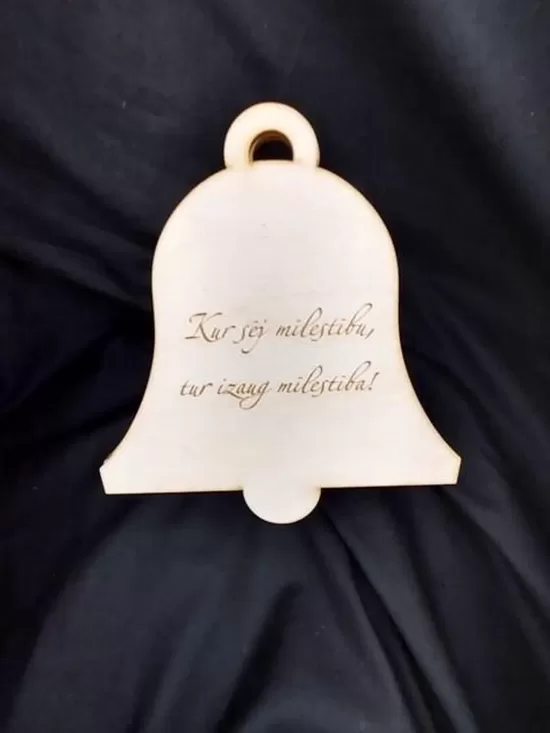 Bell-Shaped Birch Plywood Keepsake Box