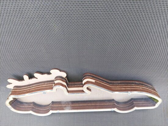 Personalized Wooden Car Piggy Bank: Laser-Cut Birch, Custom Name Gift