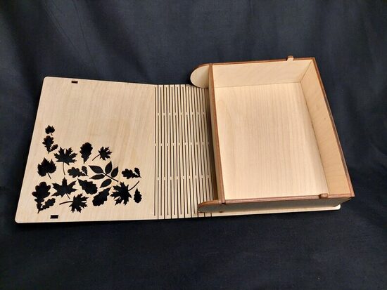 Keepsake Box Personalized Butterfly: Laser-Cut Birch, Hinged Lid