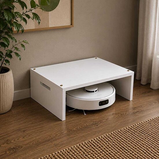 Vacuum Robot Cover, Dock Garage, Wooden Plant Stand, Space Saving Furniture, Step Stool