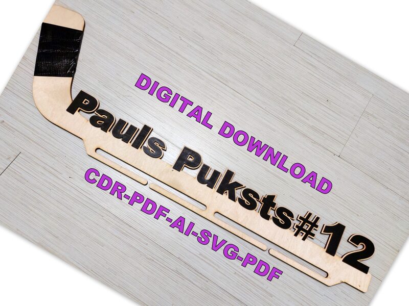 Hockey medal holder / Laser Cut AI PDF CDR DXF