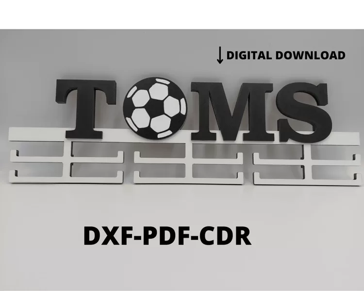 Unique 3D medal Hanger: tailored name design for girls, boys, women, men - silhouette patterns for eports enthusiasts